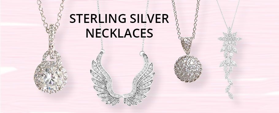 silver necklaces